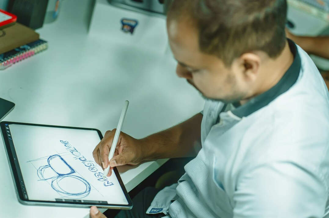 doctor using tablet for learning